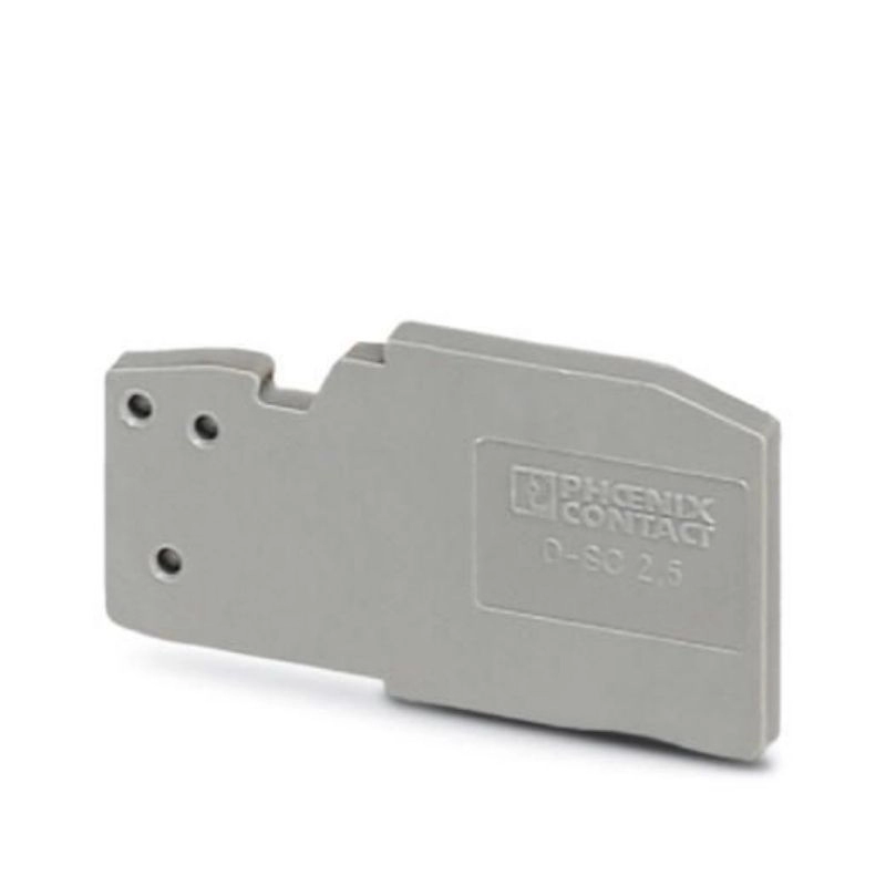 Tapa final para borne 18,8x2,2x37,2mm gris